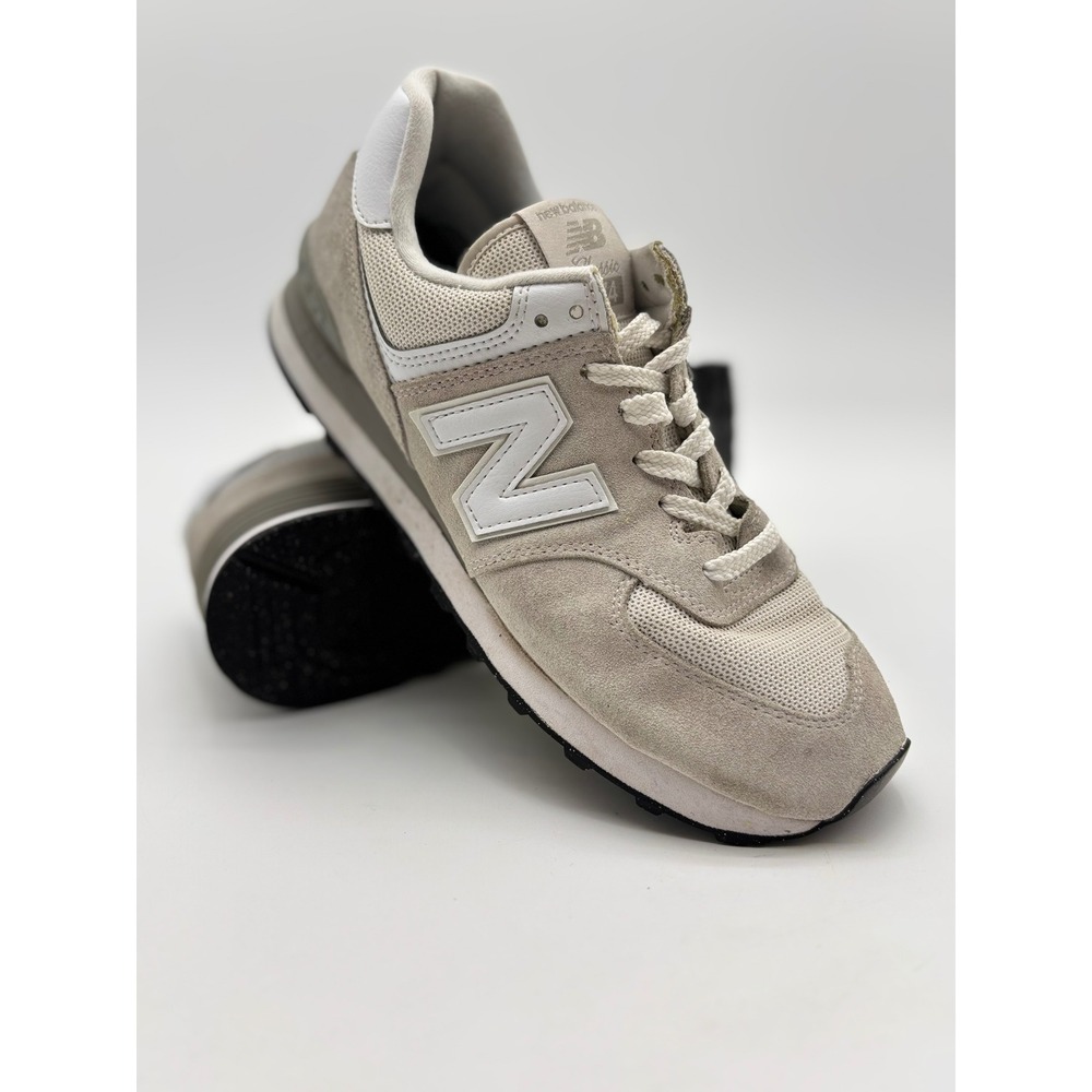 New Balance 574 Core Nimbus Cloud Grey Suede Sneakers Womens 10 Mens 8.5
